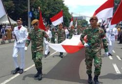 Upacara Penurunan Bendera HUT RI Ke-79 di Kota Palopo Berlangsung Khidmat