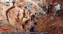 Petani di Lebak Tertimbun Longsoran Gunung Kantong, Begini Upaya Pencarian Petugas Gabungan