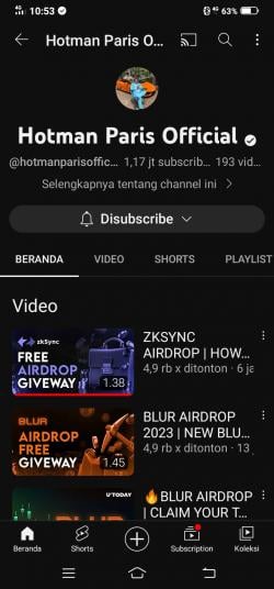 Channel YouTube Hotman Paris Kena Hack