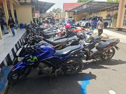 Operasi Penertiban Pajak Kendaraan Bermotor, Satlantas Polres Lutra Amankan Puluhan Kendaraan