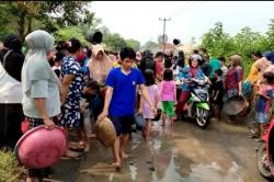 Warga Lebak Protes Jalan Rusak, Tabur Lele hingga Tanam Pohon Pisang di Lubang Jalan