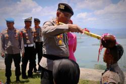 Pimpin Upacara Pembareten di Puncak Joglo, Begini Pesan Kapolres Wonogiri untuk Para Bintara Remaja