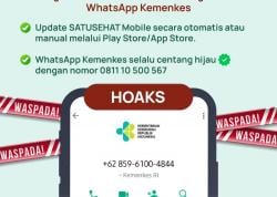 Hati-Hati! Beredar Penipuan Link SATUSEHAT di WA