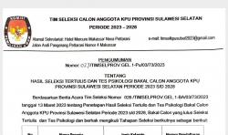 Berikut 28 Nama Calon Anggota KPU Sulsel Lolos Tes CAT dan Psikologi