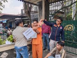 Polres Tulungagung Gelar Rekonstruksi Kasus Penganiayaan Pengamen