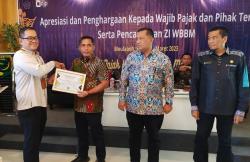 21 Wajib Pajak Dapat Apresiasi  Penghargaan, Termasuk PUPR Aceh Barat