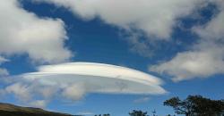 Wow! Awan Berbentuk UFO Terlihat di Hawaii, Begini Penampakannya