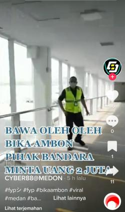 Bawa Bika Ambon, Penumpang Diharuskan Bayar Rp2 Juta