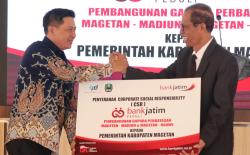 Ini Alasan Bank Jatim Gelontor CSR Untuk Pembangunan Gapura Perbatasan Kabupaten Magetan