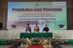 LPTK UIN Walisongo Kukuhkan 527 Guru Profesional, Direktur Diktis Sampaikan Pesan Penting Ini