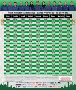 Jadwal Imsakiyah Puasa Ramadhan 24 Maret 2023 untuk Wilayah Aceh Barat dan Sekitarnya