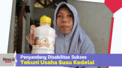 Salut! Penyandang Dsabilitas Sukses Tekuni Usaha Susu Kedelai