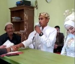 Viral! Usai Ijab Kabul Pengantin Pria Ini Gebrak Meja, Netizen: Masnya Terlalu Bersemangat