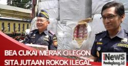 Bea Cukai Merak Cilegon Sita Jutaan Rokok Ilegal