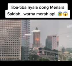 Menyala Merah saat Maghrib, Menara Saidah Dihuni Kuntilanak Merah?