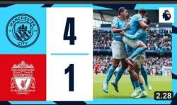 Highlights Video Man City 4-1 Liverpool