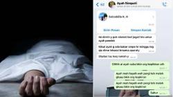 Pesan Terakhir Paryanto ke Anak sebelum Dibunuh Dukun, Ketakutan hingga ShareLoc Alamat Pelaku