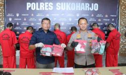 Polres Sukoharjo Ungkap Kasus Narkoba, 7 Orang Ditangkap Berikut Barang Bukti 109,83 Gram Sabu