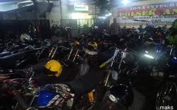 Puluhan Motor Knalpot Bising Diamankan Polisi di Bandung