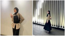 3 Gaya OOTD Hijab Adiba Khanza, Anak Sulung Uje dan Ummi Pipik