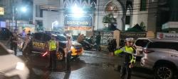 Pelaksanaan Salat Tarawih, Sat Lantas Polres Gowa Patroli Keliling di Beberapa Masjid