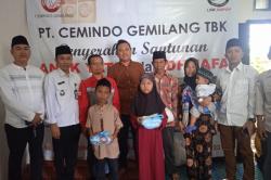 LSM Ampuh dan PT Cemindo Gemilang Berkolaborasi Santuni Anak Yatim Dhuafa, Program Gema Ramadhan