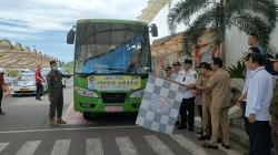 PJ Gubernur Babel dan Bupati Bateng Lepas Ratusan Warganya Mudik Gratis ke Palembang