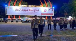 Antisipasi Konvoi Kelompok Perguruan Silat, Polres Sragen Gandeng Brimob Amankan Arus Mudik