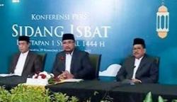 Pemerintah Tetapkan 1 Syawal 1444 Hijriyah jatuh pada Hari Sabtu 22 April 2023