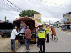 Satlantas Polres Abdya Imbau Mobil Barang Atau Mobil Pikap Tak Angkut Penumpang