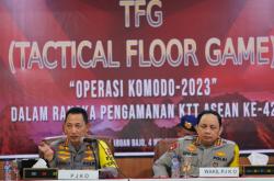 Kapolri Tinjau Simulasi Pengamanan KTT ASEAN dengan Pematangan Tactical Floor Game