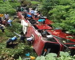 Dugaan Penyebab Bus Wisatawan Masuk Jurang di Guci Tegal, Sopir Lupa Tarik Rem Tangan