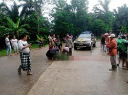 Pengendara Motor Tewas di Tempat Setelah Tabrakan dengan Bus di Banjarsari Lebak