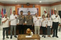 Koordinasi Kesiapan Pelaksanaan Pemilu, Kapolres Minsel Sambangi KPU