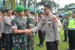 Begini Indahnya Halal bi Halal TNI Polri di Depok