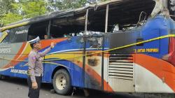 Bus Bawa Penumpang 23 Terbakar di Sidrap, Polisi Selidiki Penyebabnya