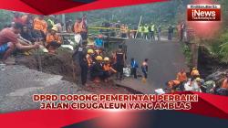 VIDEO: DPRD Dorong Pemkab Tasikmalaya Segera Perbaiki Jalan Cidugaleun yang Amblas