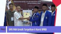 Daftarkan Bacaleg, DPD PAN Gresik Targetkan 6 Kursi DPRD