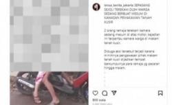 Viral Pasangan Sejoli Diduga Mesum di Tempat Pemakaman, Ini Kata Polisi