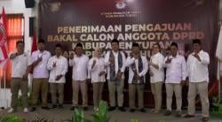 Serahkan Daftar Bacaleg di KPU : Partai Gerindra Tuban Targetkan 10 Kursi Bisa Diraih