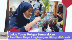Lukis Tunas Kelapa Semarakkan Aksi Seni Rupa Lingkungan Hidup di Gresik