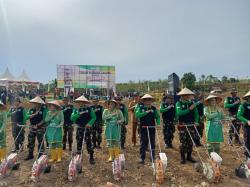 Pj Bupati Aceh Utara Dan Pangdam IM Tanam Perdana Program I'M Jagong