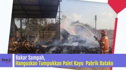 Gara gara Bakar Sampah, Hanguskan Palet Kayu Pabrik Batako di Gresik