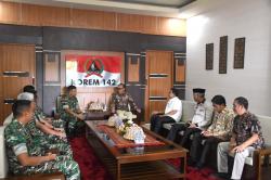 Danrem 142 Tatag menerima Kunjungan Perdana Pj Gubernur Sulbar di Korem