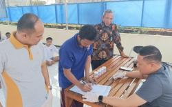 Pastikan Bebas Narkoba, Lapas Cilegon Lakukan Tes Urin Terhadap Warga Binaan