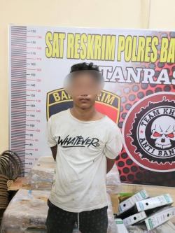 Polres Batu Bara Tangkap Seorang Remaja Terduga Maling Mobiler SMKN 1 Lima Puluh