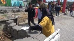 Biaya Pembangunan Belum Dibayar, CV Dumilah Bongkar Paving Pasar Sukowati Sragen