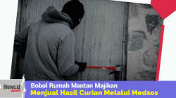 Bobol Rumah Mantan Majikan, Menjual Hasil Curian Melalui Medsos