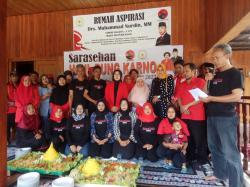 Kumpulkan Kader, Legislator PDIP Ini Sarasehan Haul Bung Karno di Rumah Aspirasi M Nurdin