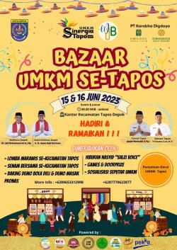 Tapos Gelar Bazar 2 Hari, Pacu Pertumbuhan UMKM